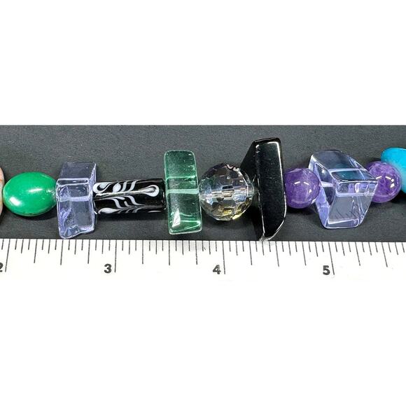 Artisan Crystal Glass Bead Necklace - Picture 9 of 9